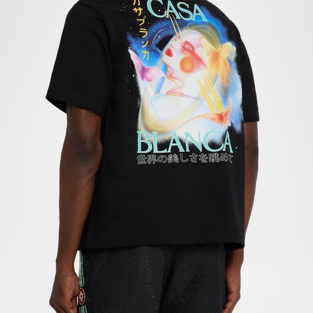 Casa Blanca Men’s Black Graphic Short Sleeve Tee